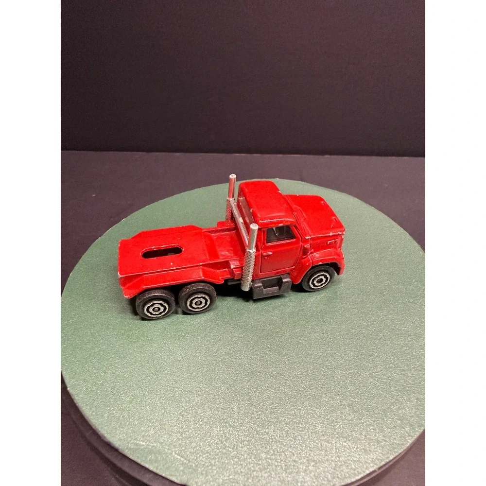 Majorette Red Semi Truck Cab Diecast 1/100 Scale Made in France Vintage Toy